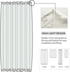 DWCN French Door Curtains – Rod Pocket Thermal Blackout Curtain - Image 3