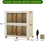 2 Tier Extra Large Stackable Storage Bins - Image 4
