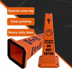 8-Pack 26.5" Caution Cones, 4-Sided Visible Safety Signs - Image 3