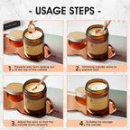 PATOISE 4 in 1 Candle Accessory Set, Wick Trimmer, Candle Snuffer, Wick Scoop - Image 7