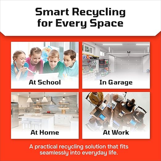 6 Gallon Stackable Recycling Bins - Image 3