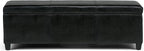 SIMPLIHOME Avalon 48 inch Wide Contemporary Rectangle Storage Ottoman Bench in - Image 8