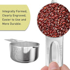1PCS 1/3Cup Single Measuring Cup, Stainless Steel Measure Scoop, Metric and US - Image 3