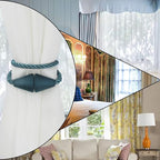 6 Pack Magnetic Curtain Tiebacks Rope Modern Handmade Curtain Tie Backs - Image 6