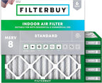 Filterbuy 10x10x2 Air Filter MERV 8 Dust Defense Replacement, Electrostatic by Filterbuy