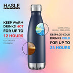 HASLE OUTFITTERS 17oz Stainless Steel Water Bottles, Vacuum Insulated Water - Image 4