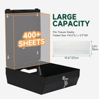 Commercial Paper Towel Dispenser Wall Mount 400-Sheet Capacity Matte Black - Image 3
