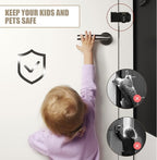 Password Rotary Hasp Locks, Digit Combination Lock Door Security Slide Latch - Image 5