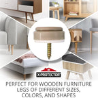 Chair Glides X-PROTECTOR – 8 PCS 1" Furniture Glides – Screw-On Chair Sliders – - Image 2