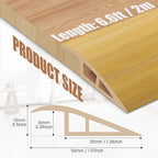 Floor Transition Strip Door Threshold 79" Floor Transition Reducer Trim on The - Image 2