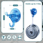 Antimbee Suction Hooks, 10 Pack Reusable Hangers, Removable Small Suction Cups - Image 3