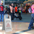 Kigley 2 Pcs Wet Floor Sign, 17 Inch Stainless Steel Caution Wet Floor Sign - Image 5