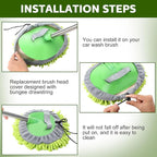 Layhit 5 Pcs Car Wash Mitt Set, Brush Not Included, Microfiber Mitt Cleaning - Image 4