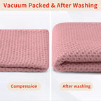 Homaxy 100% Cotton Waffle Weave Kitchen Dish Cloths, Ultra Soft Absorbent Quick - Image 8