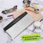 HULISEN Large Bench Scraper for Baking, 10 inch Dough Pastry Scraper - Image 7