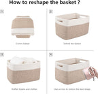 OIAHOMY 4 Pack Storage Baskets for Organizing, Basket for Shelves - Image 7