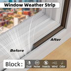2Pcs×196" Wedge Weather Stripping Door Seal Strip - Image 4