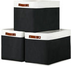 DULLEMELO Large Storage Baskets Fabric Storage Bins, Canvas Storage Basket by DULLEMELO