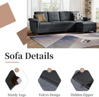 JAMFLY 108" Modular Sectional Sofa - Image 6