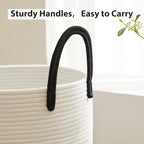 Fiona's magic Cotton Rope Laundry Hamper, Tall Woven Laundry Basket Storage - Image 6