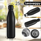 25oz Cola-Bottle Shaped Stainless Steel Leak-proof Water Bottle, Double Wall - Image 2