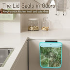 2.4 Gallon Kitchen Compost Bin Hanging Small Trash Can - Image 8