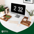 ROYAL CRAFT WOOD Premium Carbonized Bamboo Sticky Note Holder – Elegant & - Image 8