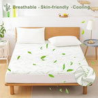 Twin XL Mattress Protector 2 Pack, Waterproof Mattress Pad Washable Bamboo - Image 6