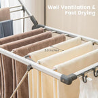 Giantex Clothes Drying Rack, 2-Layer Aluminum Foldable Laundry Drying Rack - Image 5