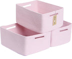Large Storage Baskets for Shelves, Closet Organizers Bins for Clothes Blanket by MiniArkStorageBasketsHome