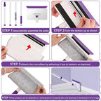 4 Mop Pads Refill for wlich Baseboard Cleaner, Baseboard Cleaner Pad Refills - Image 5