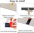 Floor/Door Flat Transition Strip & Self Adhesive Floor Vinyl Floor Edge Trim - Image 3