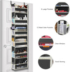 Over The Door Hanging Organizer 6-Shelves and 12 Side Pockets, Over The Door - Image 5