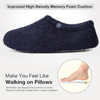 HomeTop Women's Fuzzy Curly Fur Memory Foam Loafer Slippers - Image 4