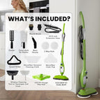 H2O X5 Dual Buff Steam Mop, 8 in 1 Handheld Steam Cleaner - Image 6