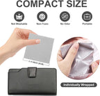 SEVENWELL 50pcs Jewelry Cleaning Cloth Gray Polishing Cloth - Image 2