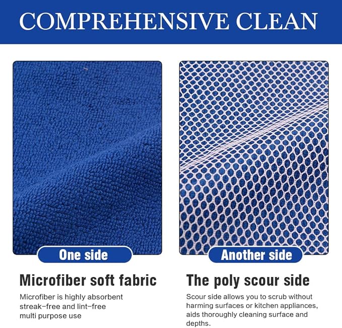 SINLAND Microfiber Dish Cloth for Wshing Dishes Dish Washing Rags Best Kitchen - Image 4