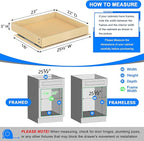WelFurGeer Heavy-Duty Plywood Pull-Out Cabinet Drawers, Smooth Slide-Out Shelves - Image 3