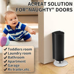 Magnetic Door Stoppers Black WYGWP Stainless Steel No Drilling Wedge Stops - Image 7