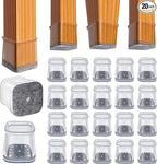 BUMACO Chair Leg Floor Protectors Square Chair Leg Protectors by BUMACO