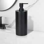 Matte Black Conditioner Dispenser Luxurious Refillable Pump Bottle - Image 9