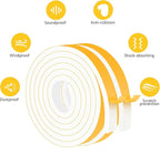 White Weather Stripping, Strong Self Adhesive Weather Stripping Door Seal - Image 6