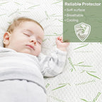 Twin Mattress Protector Waterproof Mattress Pad Washable Bamboo Rayon Mattress - Image 2