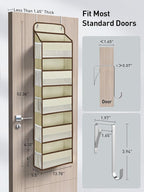 Yecaye 2 Pc Over the Door Organizer - Image 8