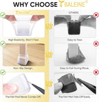 BALEINE 32 Pack Silicone Chair Leg Floor Protectors, Stool Leg Protectors Cap - Image 3
