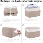 OIAHOMY 3 Pack Storage Baskets for Organizing, Woven Basket - Image 6
