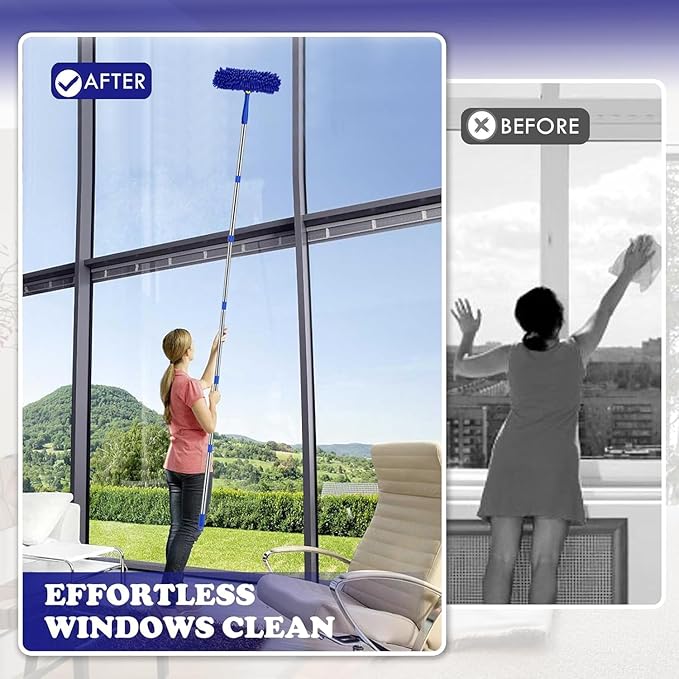 Window Squeegee Cleaner Tool Set, 3-in-1 Window Cleaning Kit - Image 6