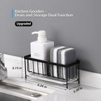 Kavciva Sink Caddy Sponge Holder, 304 Stainless Steel Dish Brush Holder - Image 3