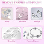 50 Pack Jewelry Polishing Cloth, 3.15" x 3.15" Pink Cleaning Cloths, Small - Image 4