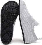 QZKDM Lightweight Slip on Grip Indoor House Slippers Barefoot Non Slip Home - Image 6